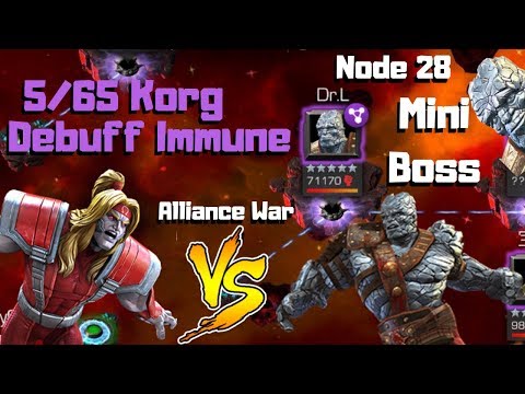 5/65 Korg! Mini Boss! AW Omega Red! - Marvel Contest of Champions