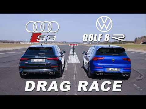 VW Golf 8R vs. Audi S3 | DRAG RACE | Daniel Abt