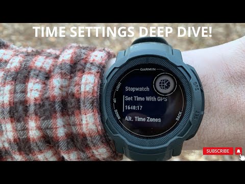Garmin INSTINCT 2 Time settings deep dive. There's more than you realize!