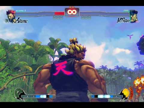 Street Fighter IV Akuma VS Bison