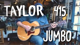 Video thumbnail for Taylor 415 Jumbo w/ Thor Jensen at Collar City Guitars by Collar City Guitars