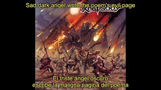 Rhapsody - Tears Of A Dying Angel (Lyrics &amp; Sub. Español)