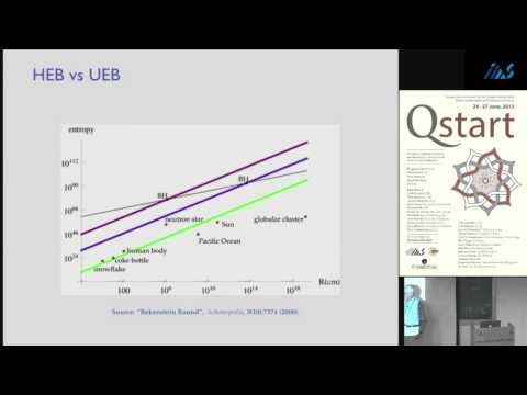 Jacob Bekenstein -Black Holes and the Physical Limits of Information