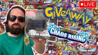 LIVE Chaos Rising Booster Box Battles + Giveaway!!