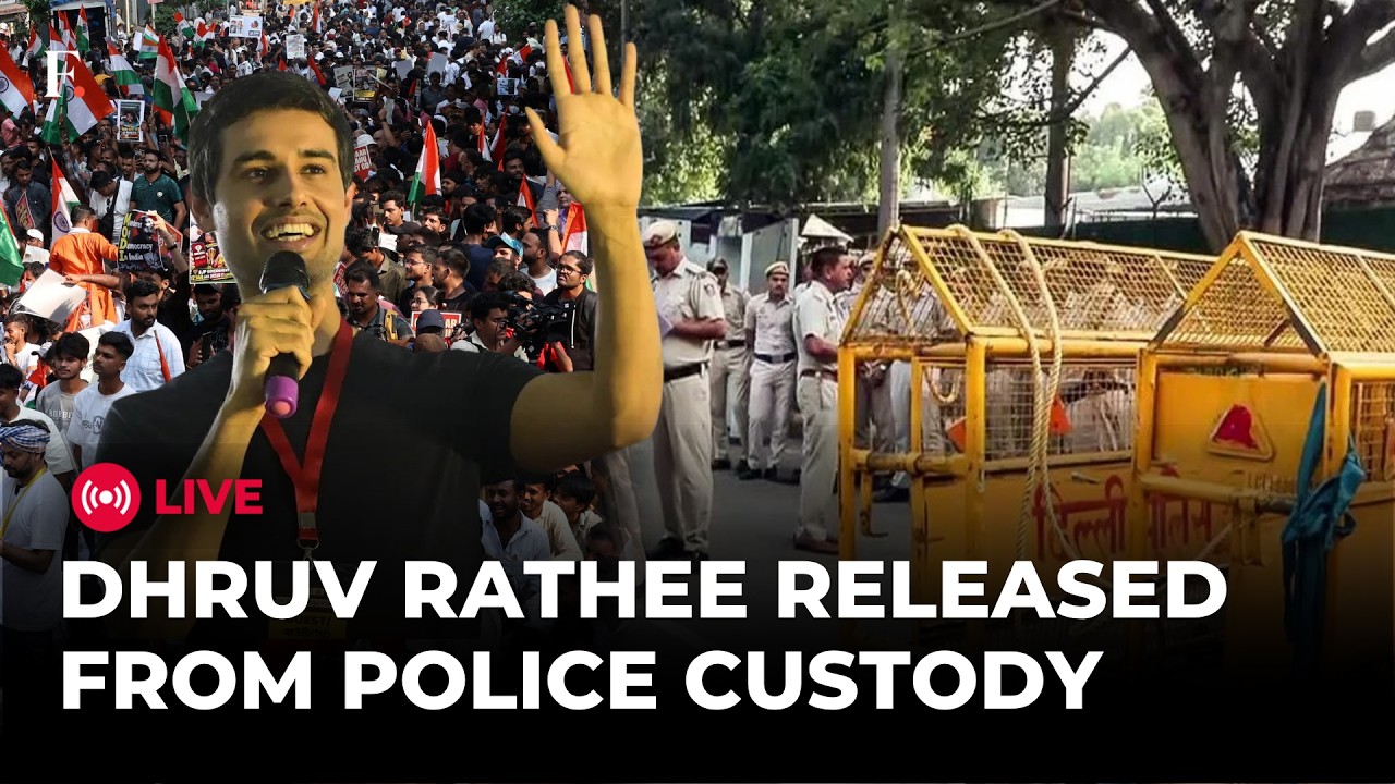 Dhruv Rathee Released After Detention, Police Warn of Further Action | PROTEST LIVE