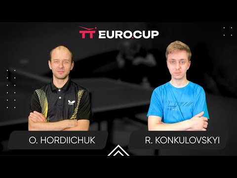 18:00 Oleksandr Hordiichuk - Roman Konkulovskyi 19.04.2025 TT Euro.Cup Ukraine Master. TABLE 4
