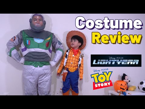 These Costumes Are Cute! | Disney Pixar Toy Story Woody & Lightyear Space Ranger | Costume Review