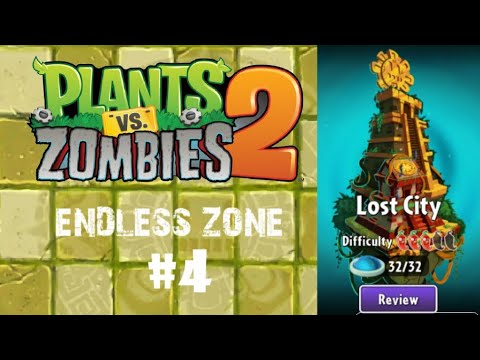 Lost City (Endless Zone) Temple Of Bloom (Level 31 - 40) | Plants vs Zombies 2