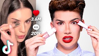 Full Face of Makeup using ONLY it's PACKAGING! 😳 💄