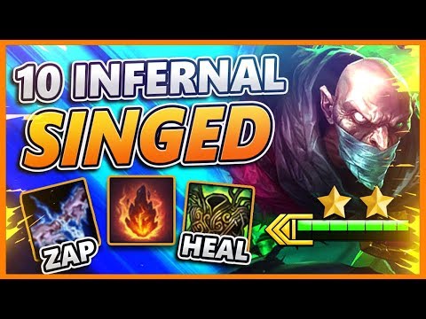 *LEGIT 1V10* SINGED RUNS AROUND AND BURNS + POSIONS EVERYONE!!! (+275% DAMAGE) - BUNNYFUFUU TFT