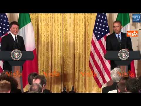 OBAMA SCHERZA CON RENZI SUL VINO
