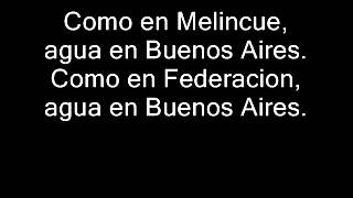 Divididos - Agua En Buenos Aires (Con Letra)
