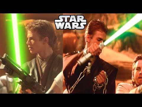 Why Anakin Was Given a GREEN Lightsaber by the Jedi - Star Wars Explained