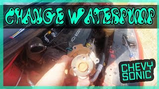 Chevy Sonic or Cruze 1.8 Change WATER PUMP How-To Video