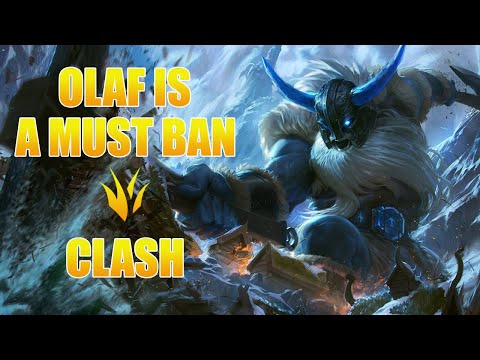 OLAF IS A MUST BAN IN CLASH | Olaf Gameplay | League of Legends