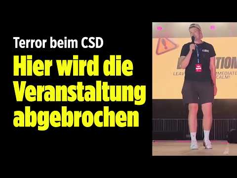 Terror in Berlin: Der Moment, als der CSD plötzlich abgebrochen wird