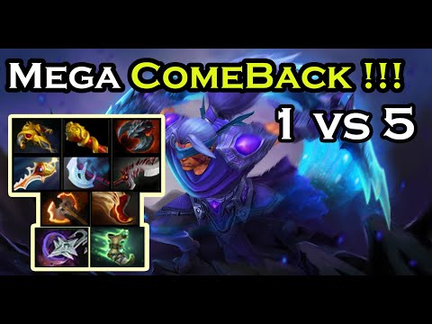 [Anti Mage] vs Medusa + Mega Creeps - Mega Comeback Monster Late Game Dota 2