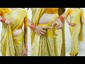 Crepe Saree Draping Tutorial For Beginners Office Wear Saree Draping Guide Step By Step Sari