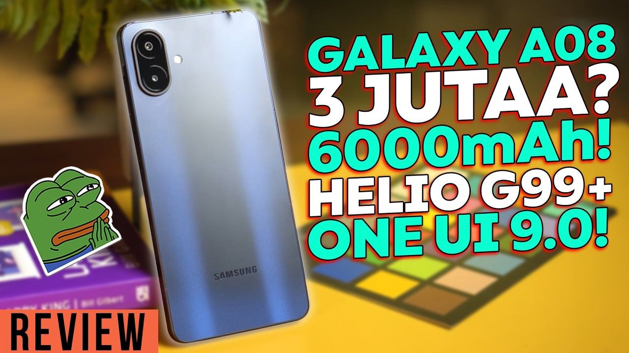 HP Terlaris di Dunia! Batre 6000mAh + Helio G99 Plus! Review Samsung Galaxy A08