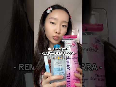 HOW TO ACTUALLY REMOVE MASCARA (WATERPROOF TOO) so ur lashes don’t go bye #makeuptips #lashtips #yes