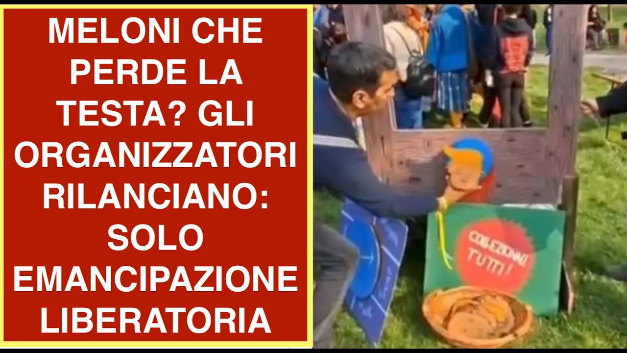 MELONI CHE PERDE LA TESTA? GLI ORGANIZZATORI RILANCIANO: SOLO EMANCIPAZIONE LIBERATORIA