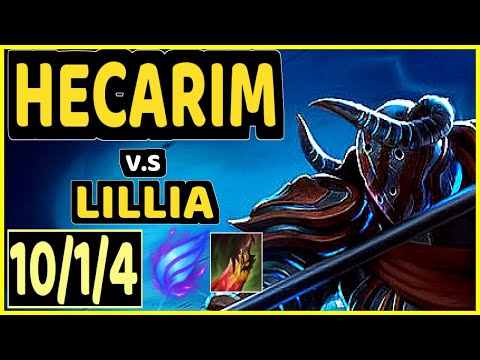 ELYOYA (HECARIM) vs LILLIA - 10/1/4 KDA JUNGLE CHALLENGER GAMEPLAY - EUW