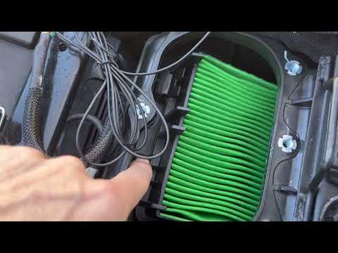 K&N High Performance Air Filter Installation - Svartpilen 401