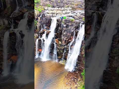 SALTO DO CORUMBÁ: UM DOS GRANDES TESOUROS NATURAIS DE GOIÁS! 🇧🇷 #natureza #corumbá #cachoeira