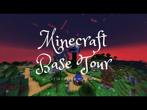(1.7.10)-Modded Minecraft Starting Base Tour
