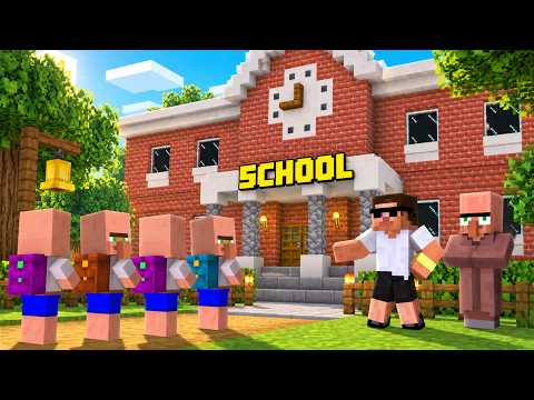 We Opened a Epic School for Villagers in Minecraft..