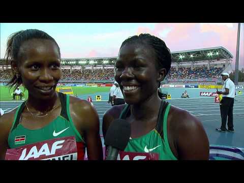 IAAF World Relays Bahamas 2014 - Mixed Zone 8 Laps Race Kenya Women Final