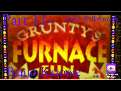 Banjo-Kazooie HD 1080P 60FPS 100% Walkthrough Part 11 - Grunty's Furnace Fun