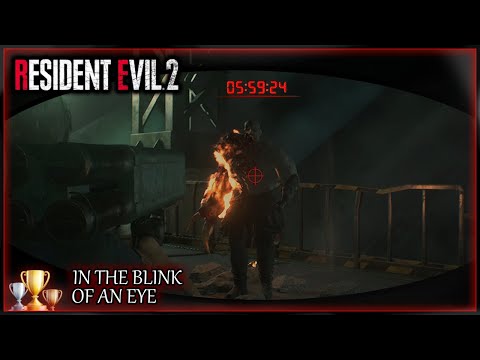 Resident Evil 2 Remake - Defeat Super Tyrant with +5min. left [In the Blink of an Eye Achie/Trophy]