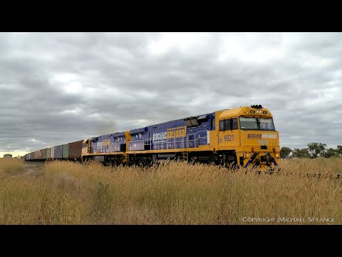 9321 & 9322 Leading 4PM6 Pacific National Freight Train (15/1/2022) - PoathTV Australian Railways