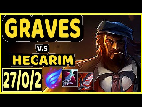 GRAVES vs HECARIM - 27/0/2 KDA JUNGLE GAMEPLAY - EUW Ranked MASTER