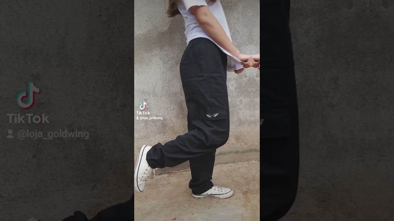 Detalhes da calça cargo pretaa????