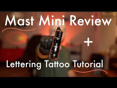 Tattoo Fonts Tutorial - How to Tattoo for Beginners:Mast Mini Tattoo Machine