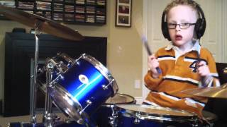 JAXON SMITH FOO FIGHTERS Pretender 6 yr old self taught drummer