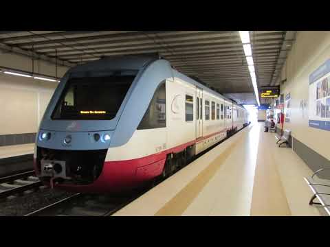 Italy: A Ferrotramviaria Class ELT 200 EMU leaves Bari Aeroporto station towards Bitonto