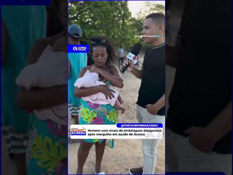 Homem com sinais de embri@guez desaparece após mergulhar em açude de Acaraú neste domingo. #ceará