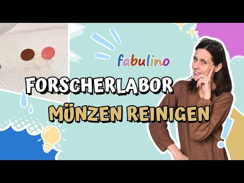 Münzen reinigen 🧪✨, Experimente für Kinder, fabulino Forscherlabor