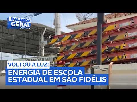 Energia é reestabelecida em colégio estadual de São Fidélis após período de interrupção