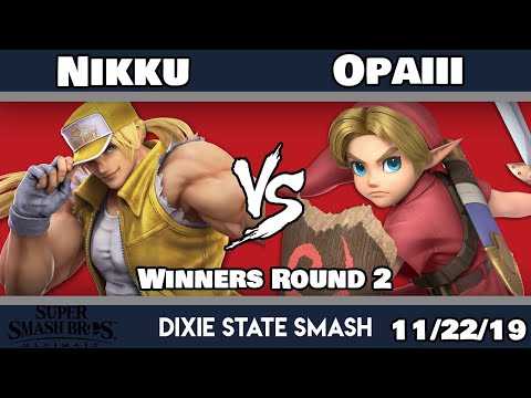 Dixie State Smash - Nikku (Terry) VS. Opaiii (Young Link) - Winners Round 2 - Smash Ultimate