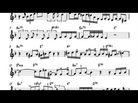 Chet Baker solo "I fall in love too easily" transcription