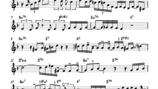 Chet Baker solo I fall in love to easily 100% speed transcription