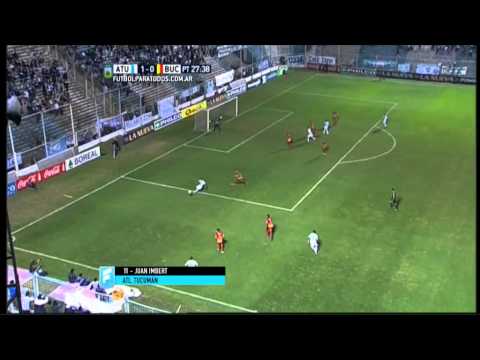 Gol de Imbert. Atlético Tucuman 1 - Boca Unidos 0. Fecha 21. B Nacional 2015. FPT