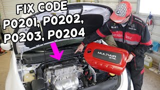 CODE P0201 P0202 P0203 P0204 DODGE DART, CHRYSLER 200, JEEP CHEROKEE COMPASS RENEGADE, RAM PROMASTER