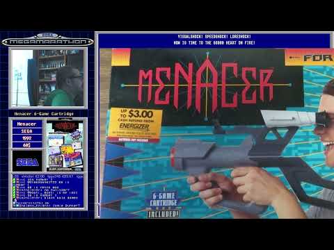 Menacer 6 Game Cartridge  — Sega Megamarathon #147 — Part 1