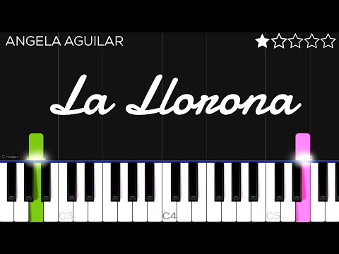 Angela Aguilar - La Llorona | EASY Piano Tutorial