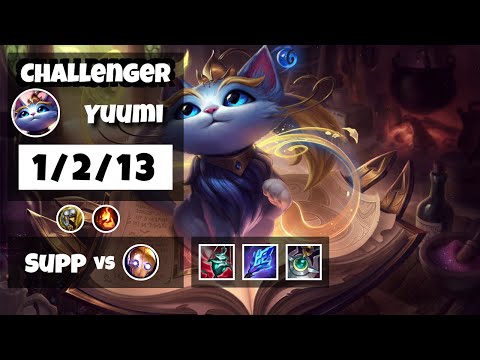 Yuumi Support 11.14 Challenger Gameplay Replay - S11 (1/2/13) - OCE